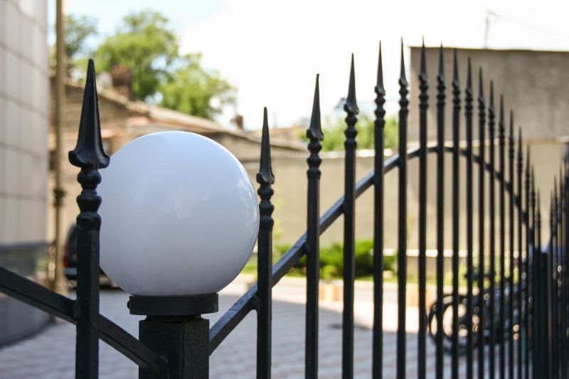 Gothic Iron Fence Installation